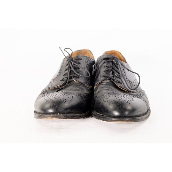 Cole Haan Vintage Green Label Wingtip Oxford Black Dress Shoe Mens 11 main image 4